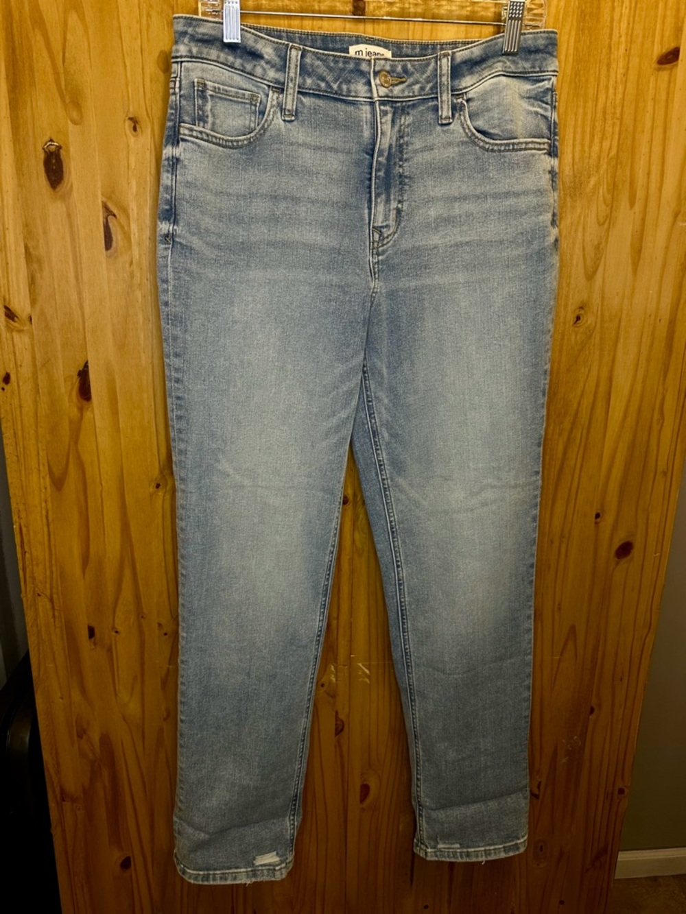 Light Blue Ankle Crop Jeans - Comfortable Mid Rise